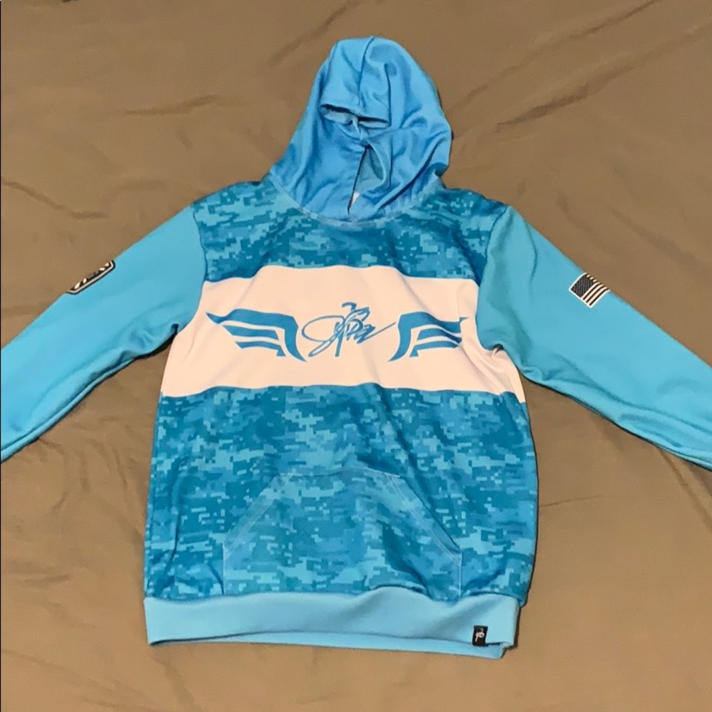 Blue camo Jake Paul hoodie